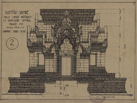 Bantay Samre - 1e enc., mandapa: face E (Élévation).