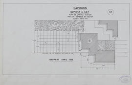 Baphuon - G I/E, angle SE: semelle BA (Plan).