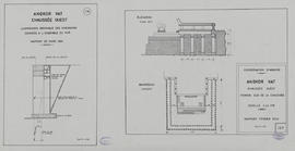 Angkor Vat - chaussée O: justif. des Dimensionss du mur (Coupe).