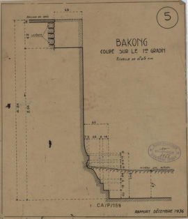 Bakong - 1e enc., pyramide, 1e gradin (Coupe).