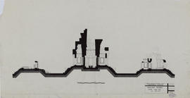 Chau Say Tevoda - 1e enc.: coupe d'ensemble NS vue vers E (Coupe).