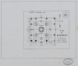 Phnom Bakheng - pyramide, 5e gradin (Plan).