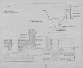 Ak Yum - tour centrale, angle NO (Coupe, Élévation, Plan).