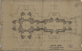 Bantay Samre - tour centrale et mandapa (Plan).