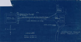 Angkor Thom - Dépôts des sculptures, des bronzes et des poteries (Plan).