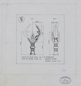 Phimeanakas - motif en bronze n° 598 DB (Élévation).