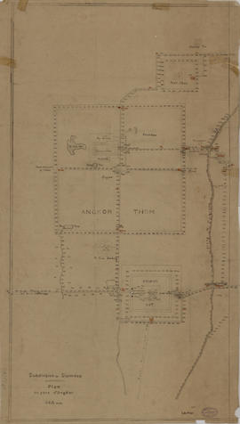 Angkor - parc d'Angkor: niveaux (Plan).