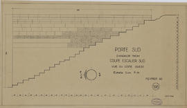 Porte Sud - emmarchement S (Coupe).