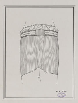 Neak Ta Noray - corps masculin, vue de dos (Élévation).