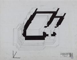 Prasat Vat Ek - Bibliothèque SE (Axonométrie).