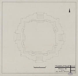 Prasat Bei - plan des faux-étages (Plan).