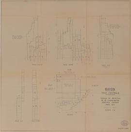 Bayon - Tour centrale, (travaux de consolidation) (Coupe).