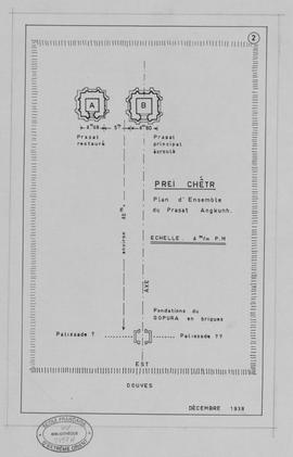 Prei Chetr - plan d'ensemble du Pr. Angkunh (Plan).