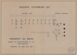 Bayon - 3e enc., gal. SE (travaux) (Plan).