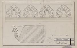 Baphuon - fausses tuiles d'about (Détails).